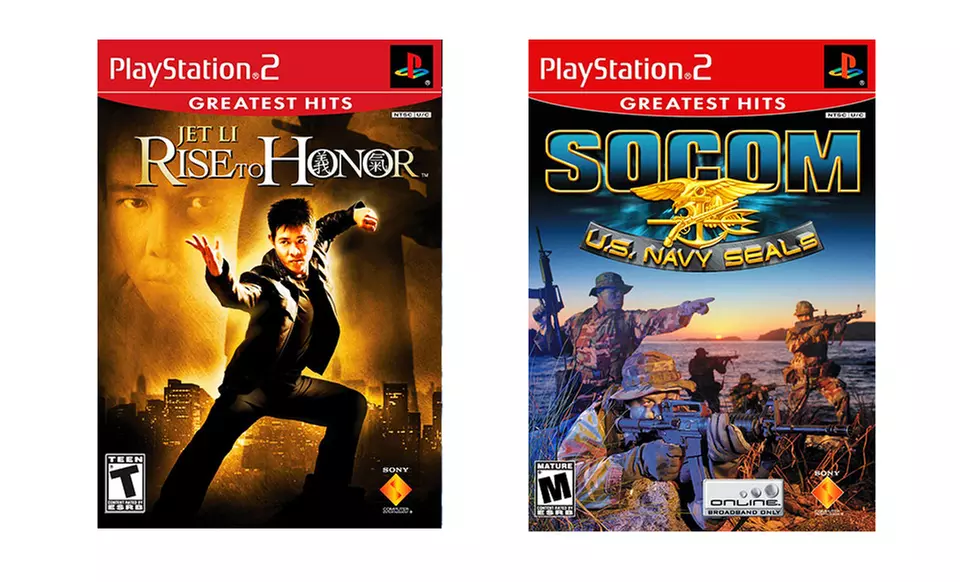 PlayStation 2 Slim Console 4-Game Bundle - Second Medium