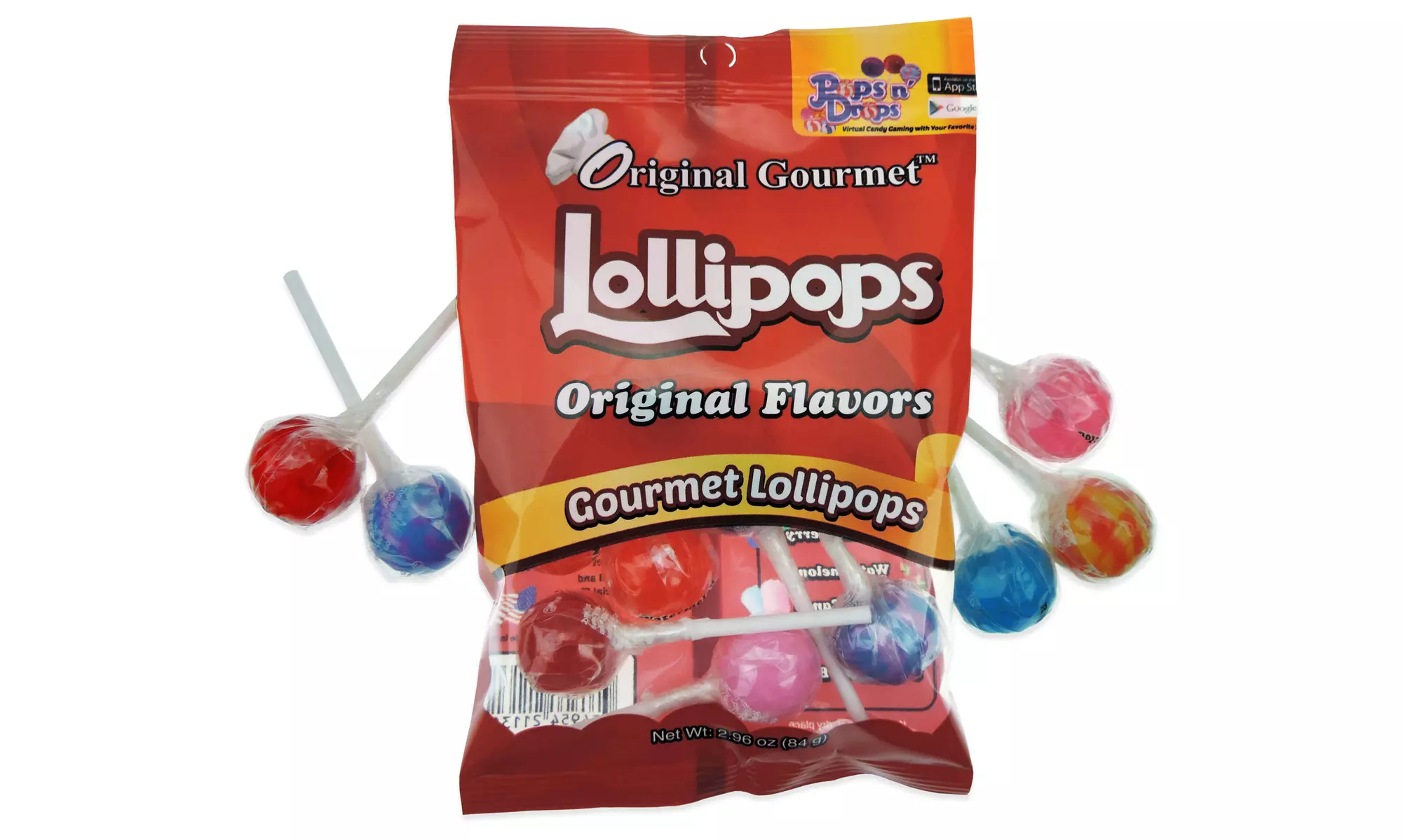12 Bags of 8 Count Mini Lollipops from Original Gourmet - Second Medium