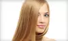 Keratin Hair-Smoothing Treatment or a Cut-and-Color Package at Hair International (Up to 61% Off)