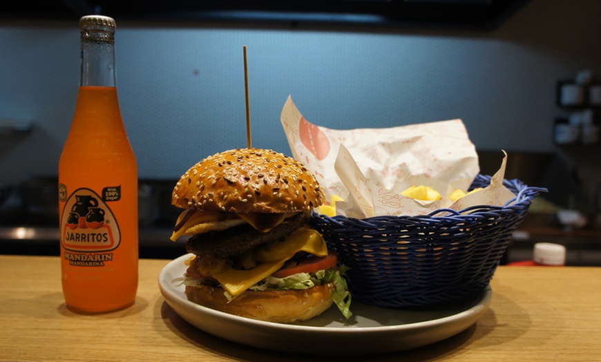 Image 2: $9.90 for a Burger Meal + Drink