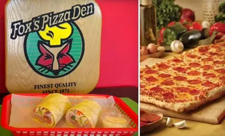$10 for $20 Worth of Pizza, Sandwiches, and More at Fox's Pizza Den - Primary Image