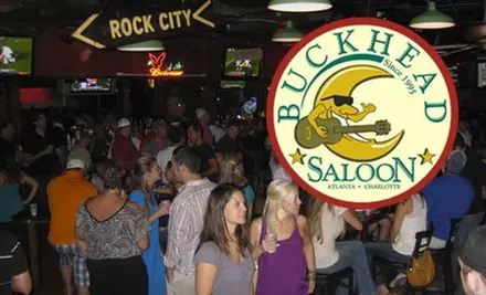 $15 for $30 Worth of Bar Fare and Drinks at Buckhead Saloon - Primary Image