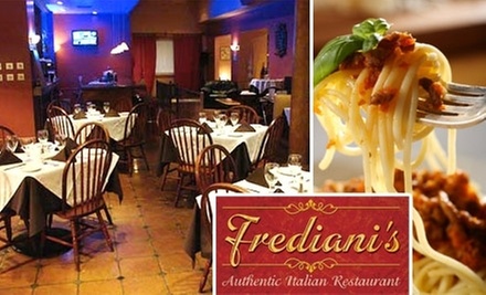 $15 for $35 Worth of Italian Cuisine and Drinks at Frediani's  - Primary Image