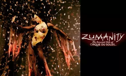 $75 for One Lower-Orchestra Ticket to "Zumanity, the Sensual Side of Cirque du Soleil" (Up to $123.50 Value). Buy Here for Wednesday, April 14, at 10:30 p.m. See Below for Additional Dates and Seating. - Primary Image