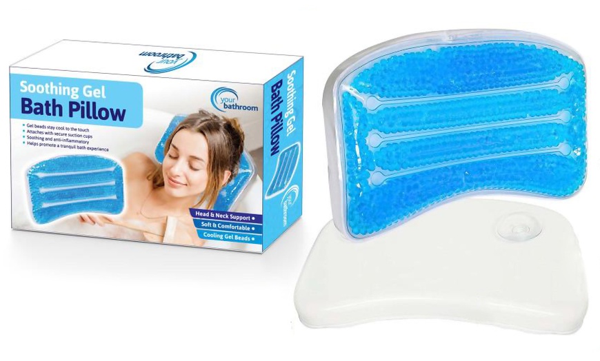 Image 4: Gel Bath Pillow