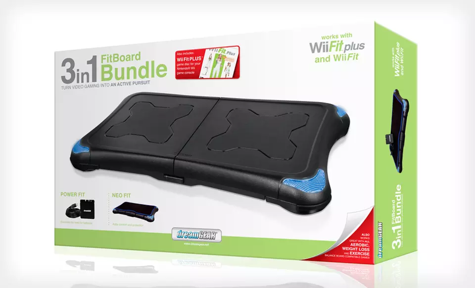 $74.99 for a dreamGEAR 3-in-1 Wii FitBoard Bundle with Wii Fit Plus ($104.98 List Price). Free Shipping and Returns. - Second Medium