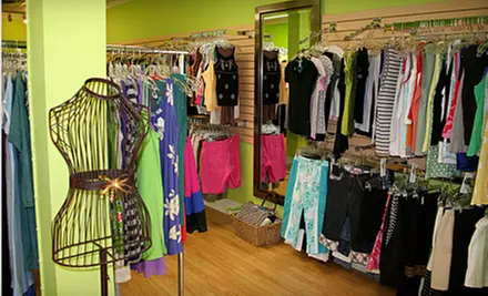 $10 for $20 Worth of Gently Worn Second-Hand Apparel and Accessories at Priced Green.  - Primary Image