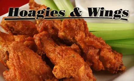 $4 for $12 Worth of Hot Subs and Wings at Hoagies & Wings - Primary Image