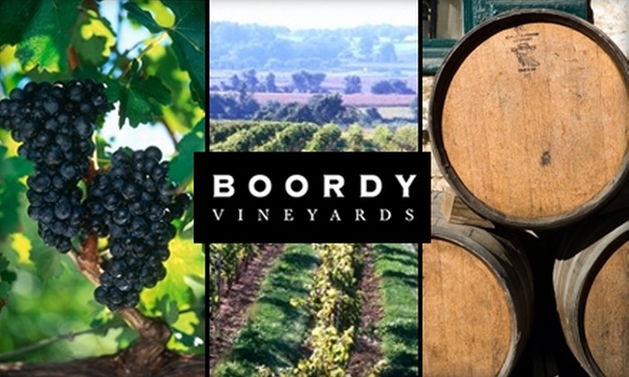 $10 for a Wine Tasting and Glass of Wine for Two at Boordy Vineyards ...