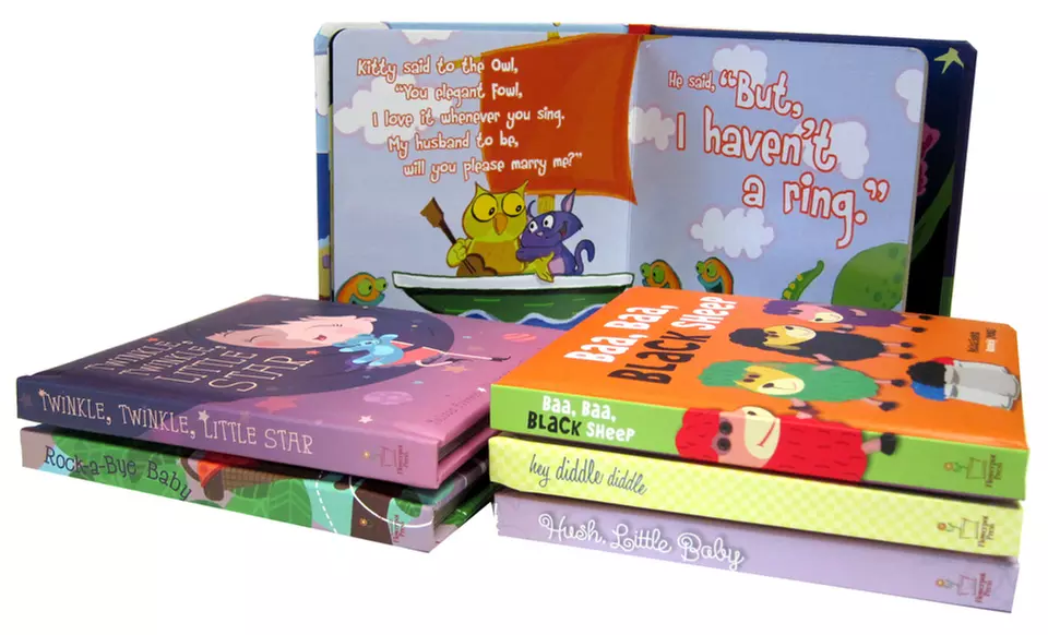 Set of 6 Hardcover Classic Nursery Rhyme Books. - Second Medium