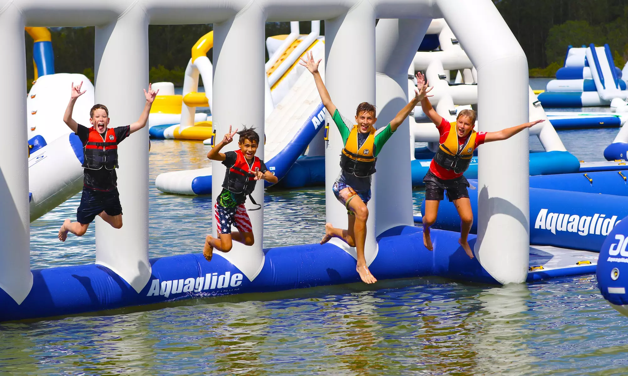 Aqua Park Entry with Wetsuit for 1, 2 or 4