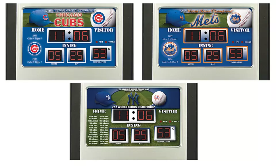 MLB Scoreboard Alarm Clock - Primary Image