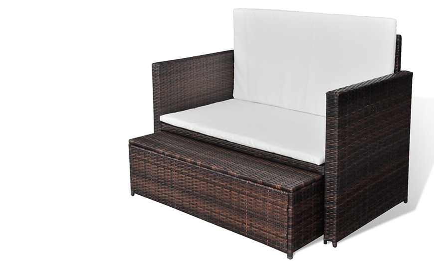 Image 3: Rattan Sofa Bed