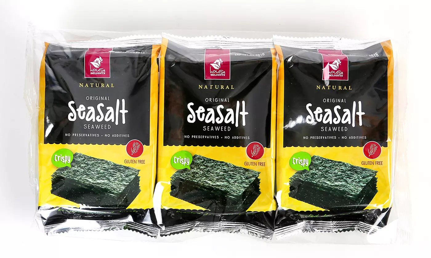 House Delight All-Natural Roasted Seaweed (72-Pack) - Second Medium