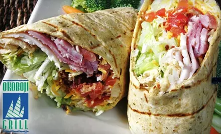 $7 for $15 Worth of American Fare and Drinks from Okoboji Grill at Five Locations - Primary Image