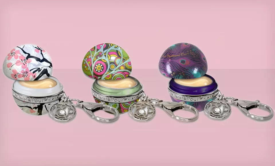 $13.99 for a Twist & Pout Lip-Balm Key-Chain Trio ($24 List Price). Multiple Sets Available. - Second Medium