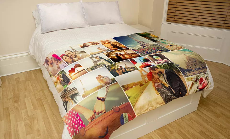 Medium or Large Custom Faux-Mink Photo Blankets (Up to 73% Off). Three Options Available.  - Primary Image