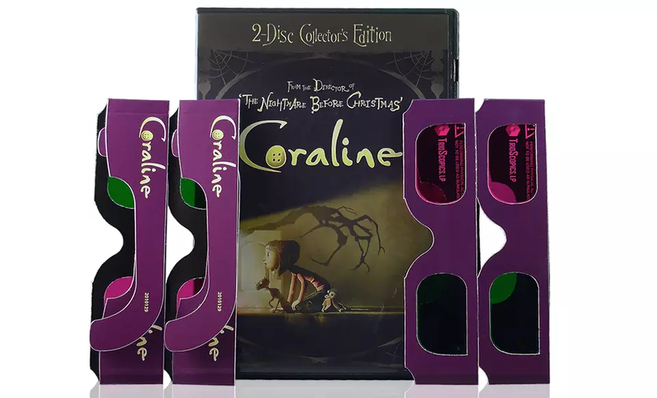 Coraline Collector's Edition Blu-Ray and DVD Combo Pack - Primary Image