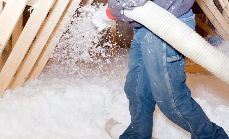500 or 1,500 Square Feet of Blown-In Fiberglass Insulation from Bryant's Home Improvements (80% Off) - Primary Image