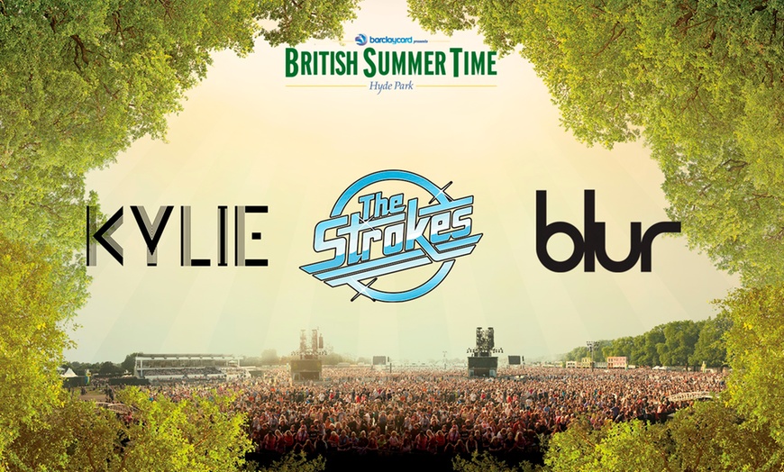 Image 1: The Strokes, Blur and Kylie at Hyde Park