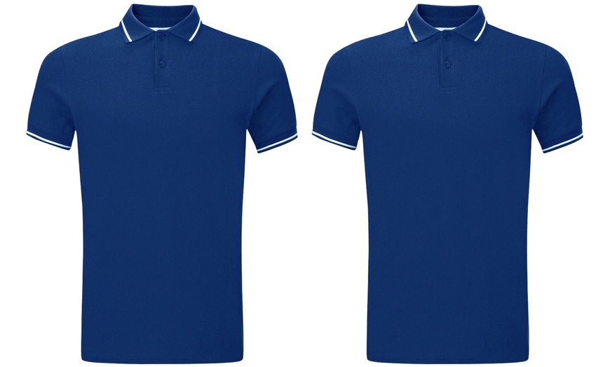 Image 5: Two Men's Collared Polo T-Shirts