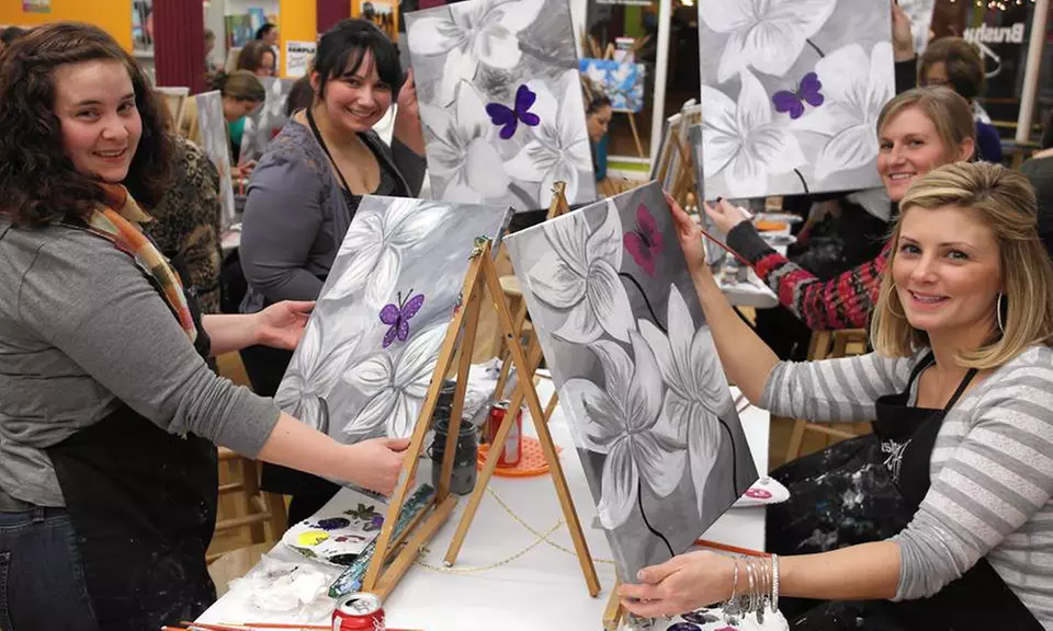 Two-Hour Painting Class for One or Two at Brush It Off Paint & Sip Bar (51% Off) - Primary Image