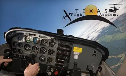 $68 for a Discovery Airplane Flight ($137.50 Value) or $81 for a Discovery Helicopter Flight ($162.50 Value) from Texas Flight Academy  - Primary Image