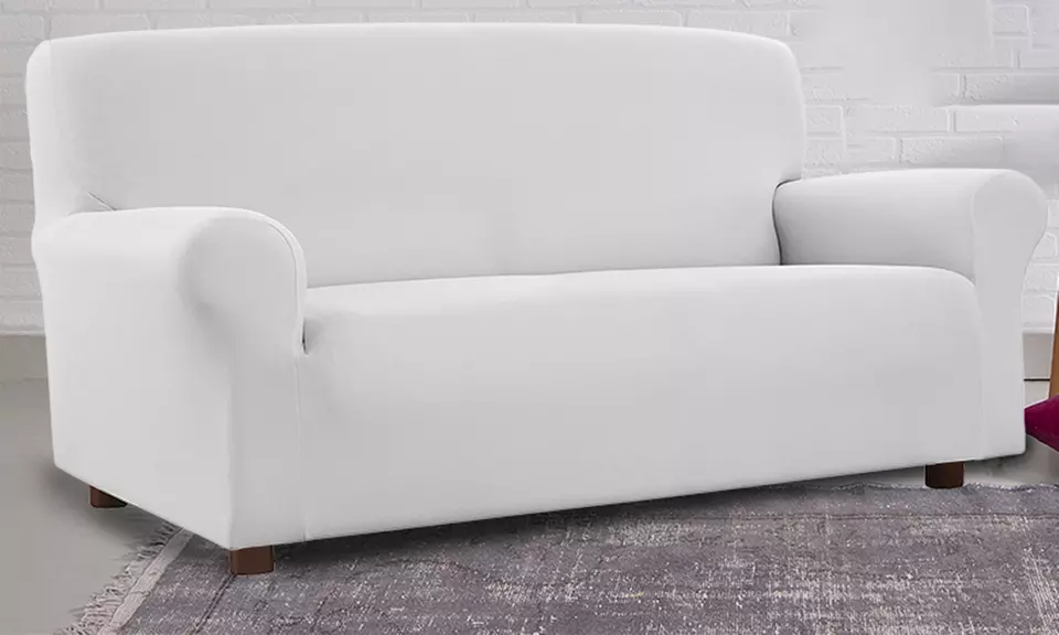 Housse de canapé élastique anti-taches made in Italy, coloris au choix