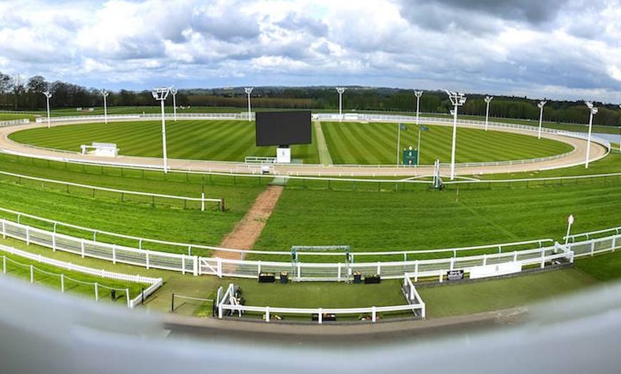 Image 4: Dog Race Entry and Meal with Drink at Towcester Racecourse