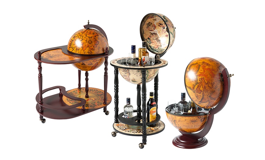 Image 1: Tabletop Bar Globe