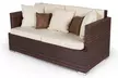 Vange 5-teilige Luxus-Rattan-Sitzlounge Melbourne mit hellen Sitzpolstern - Second Medium