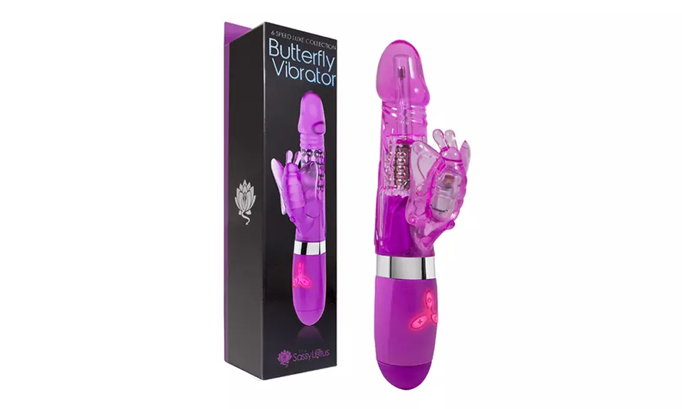 Sassy Lotus Luxe Collection 6-Speed Whirlwind Butterfly or Rabbit Vibrator - Second Medium