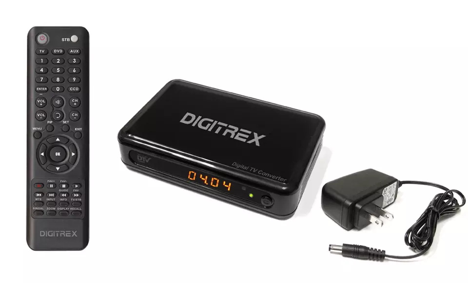 Digitrex Digital-Analog Converter Box with Learning Universal Remote Control (ATB150D). Free Returns. - Second Medium