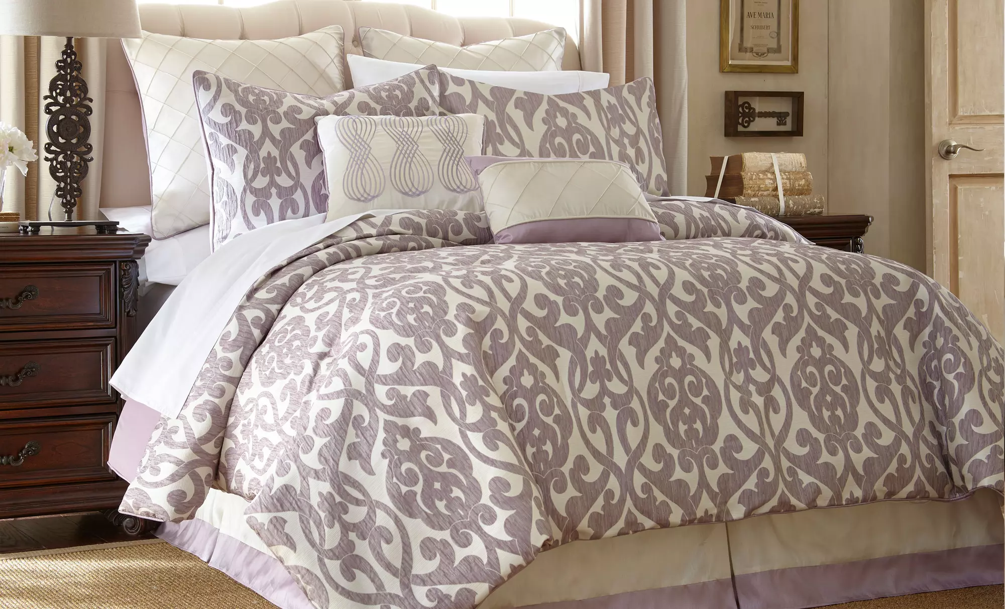 8-Piece Jacquard Oversized Comforter Sets - Second Medium