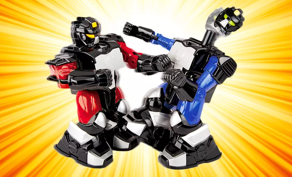 Remote-Controlled Cyber Boxing Robots. Free Returns. - Primary Image