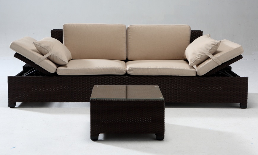 Image 6: Set de muebles de jardín de resina con sofá modular de Côté Lounge