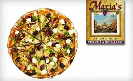 $15 for $30 Worth of Pizza and Drinks at Maria’s Pizzeria & Restaurant - Primary Image