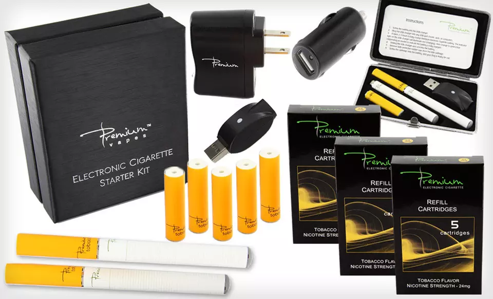 $25 for a Tobacco or Menthol eCig Kit from Premium eCig ($174.83 List Price). Free Shipping. - Primary Image