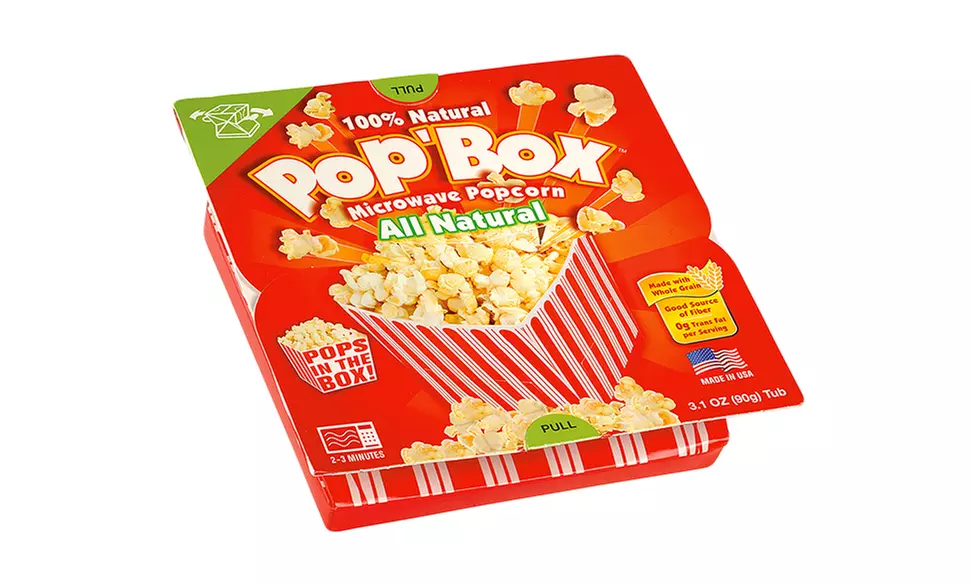 Pop'Box Microwave Popcorn; 12-Pack of 3.1oz. Boxes - Second Medium