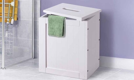 Cesto portabiancheria Bakaji con coperchio apribile