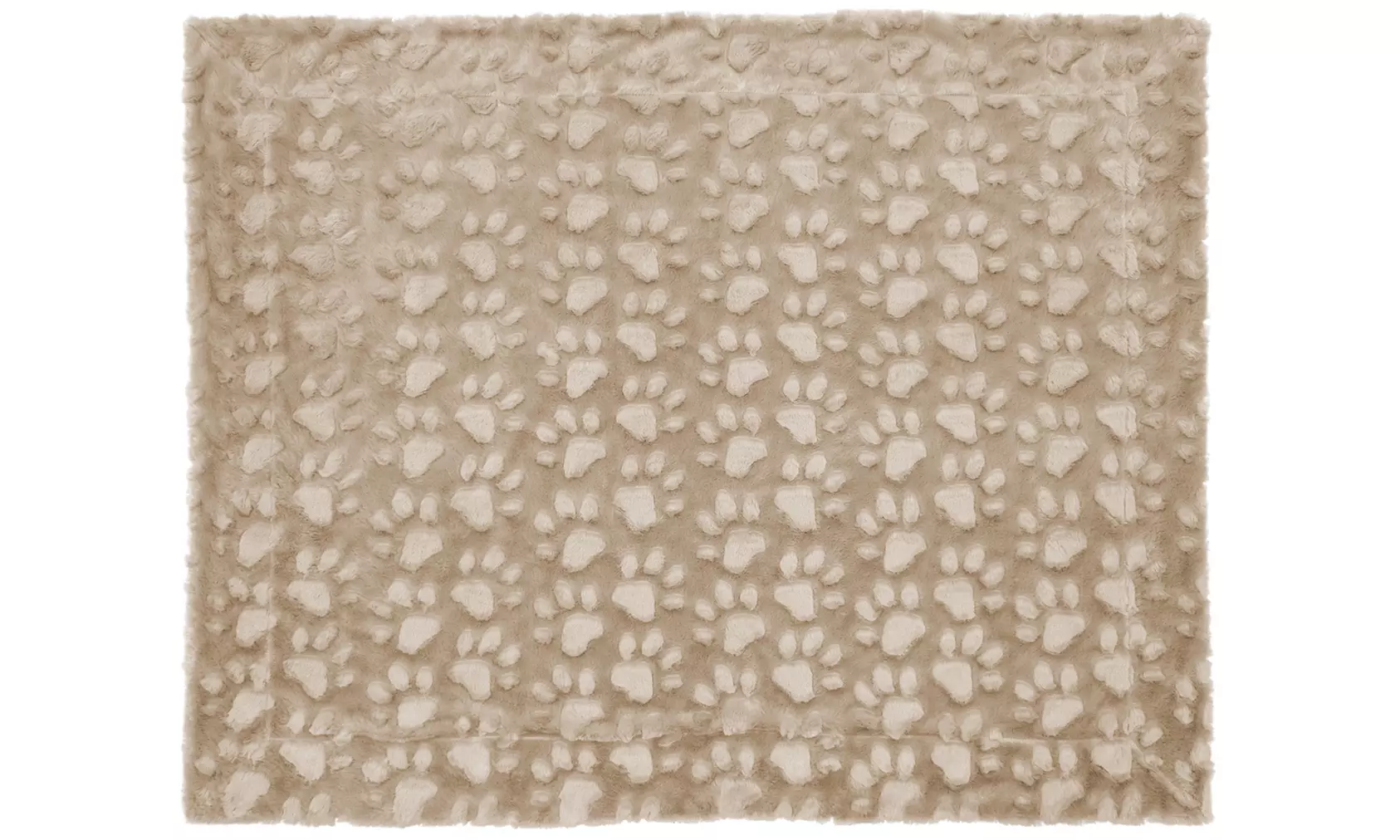 Paw-Embossed Plush Deluxe Pet Blanket - Second Medium