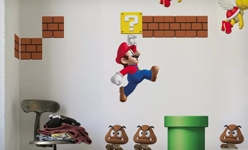 $29.99 for New Super Mario Bros. Wall Stickers ($60 List Price). Free Shipping and Returns. - Primary Image