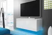 Mueble de televisor Lana de 100, 140 o 200 cm de largo y luz LED - Second Medium