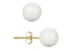 Swarovski Elements Pearls with Solid 14K Gold Backings - Second Medium