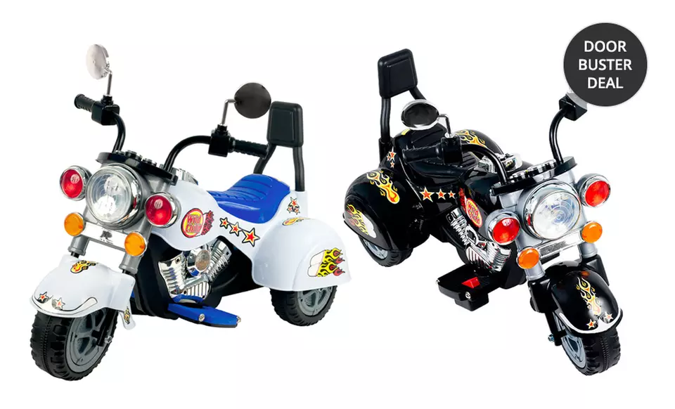 Lil' Rider Wild Child Battery-Powered Ride-On Motorbike 3-Wheeler in Black or White. Free Returns. - Primary Image