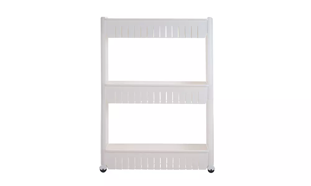 Three-Tier Slim Slide-Out Pantry on Rollers - Second Medium