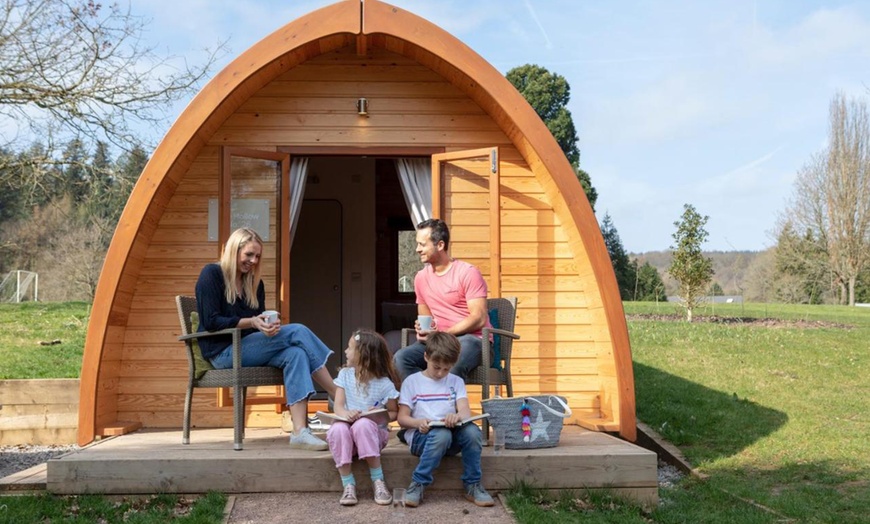 Image 2: Gloucestershire: Glamping Megapod with Breakfast