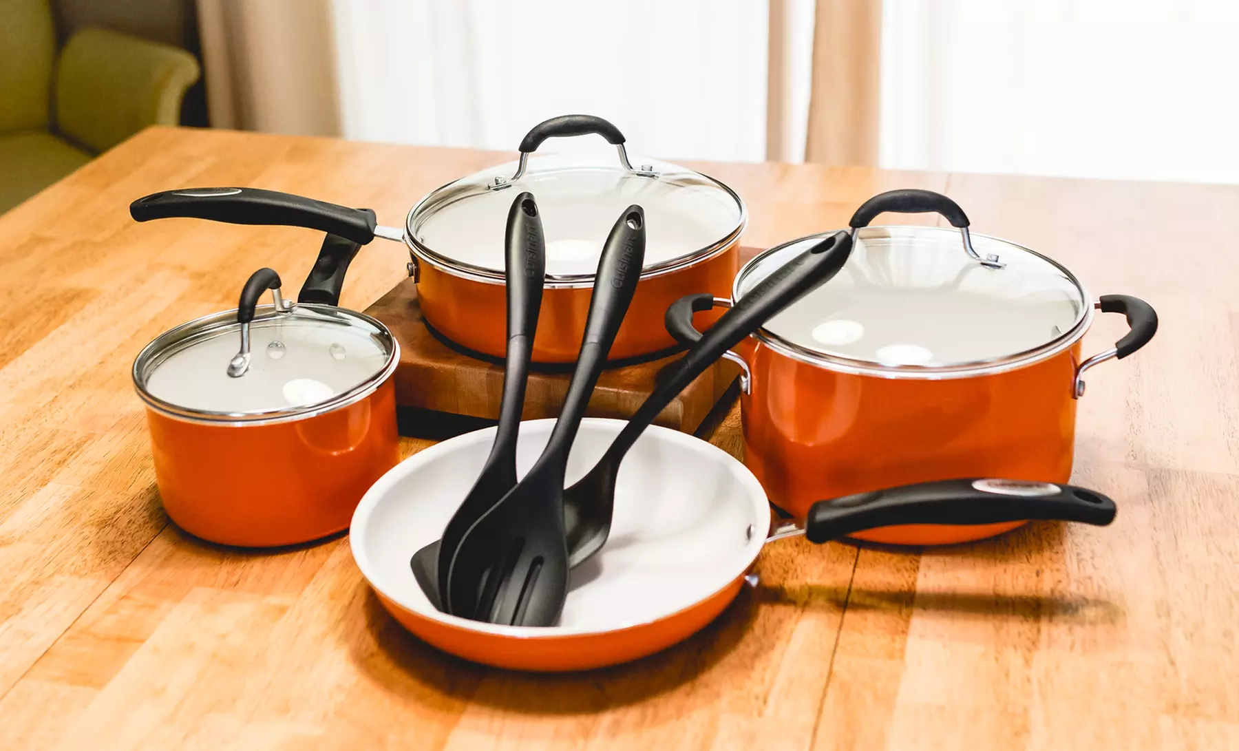 Cuisinart 10-Piece Ceramic Cookware Set - Primary Image