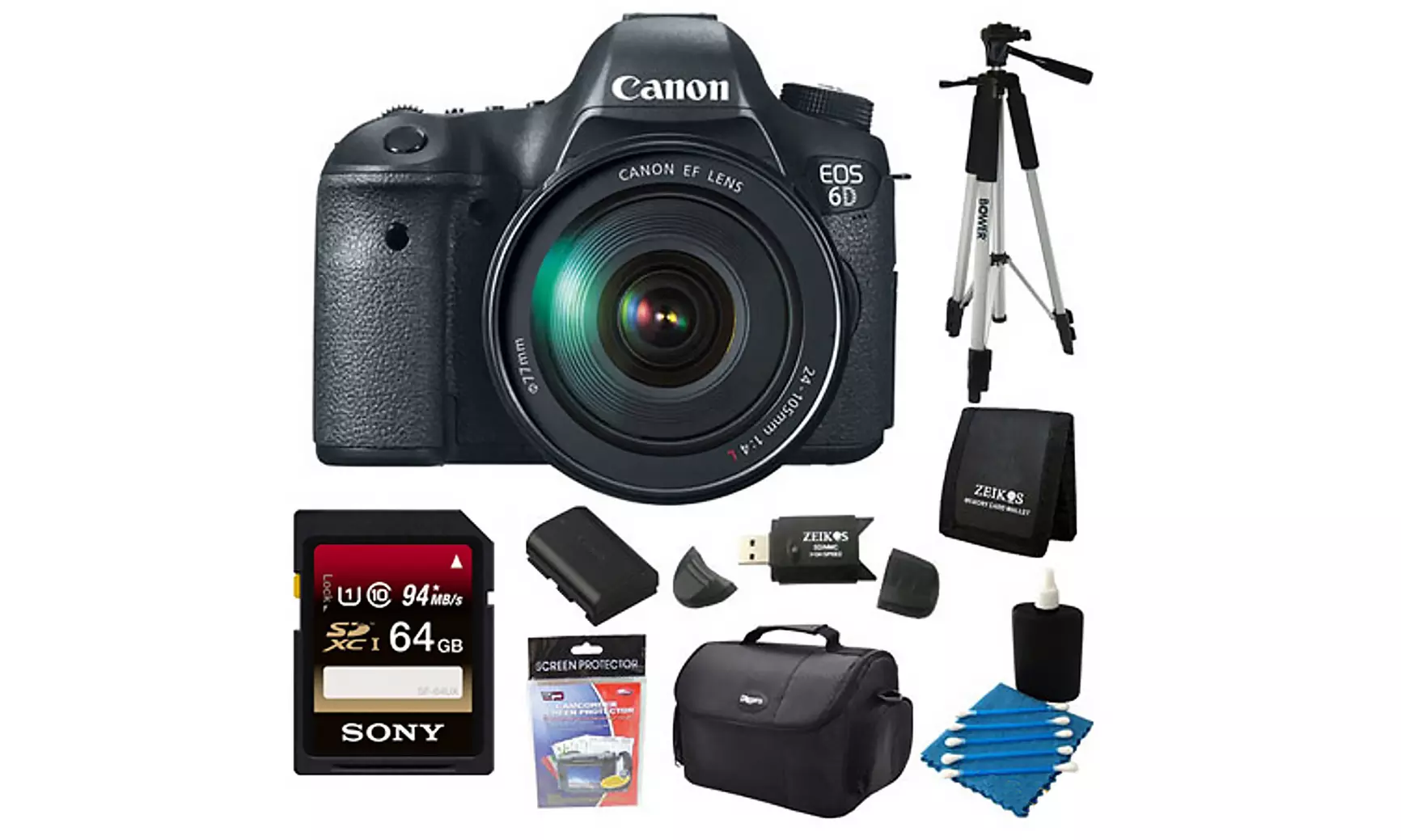 Canon EOS 6D 20.2MP DSLR Camera Body with Optional Lens and Bundle   - Second Medium