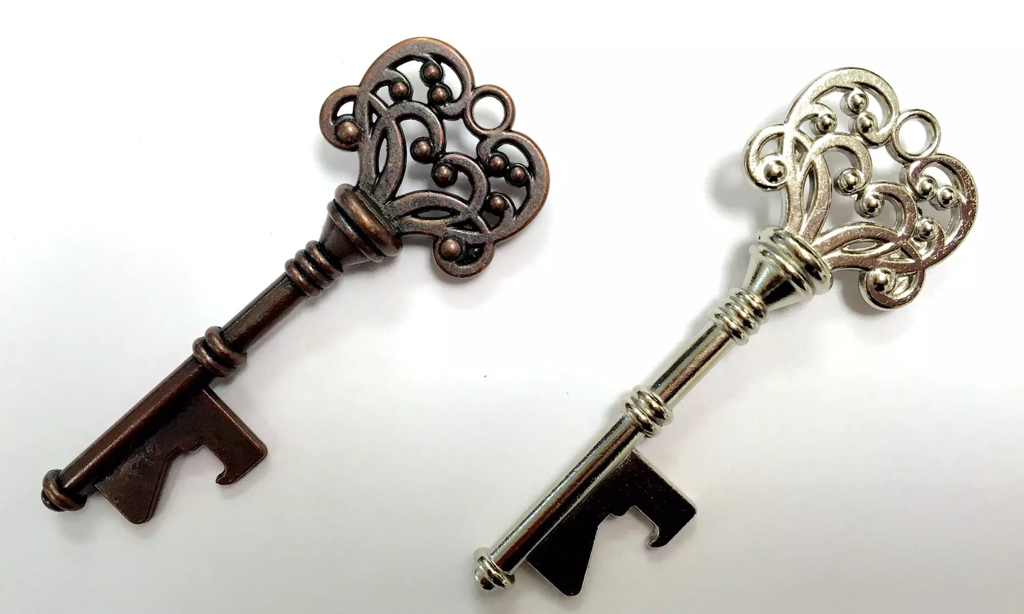 Old-Fashioned Key Bottle Opener Keychain - Primary Image